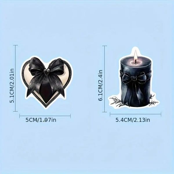Набір стікерів Gothic Charms 50 шт h12 фото