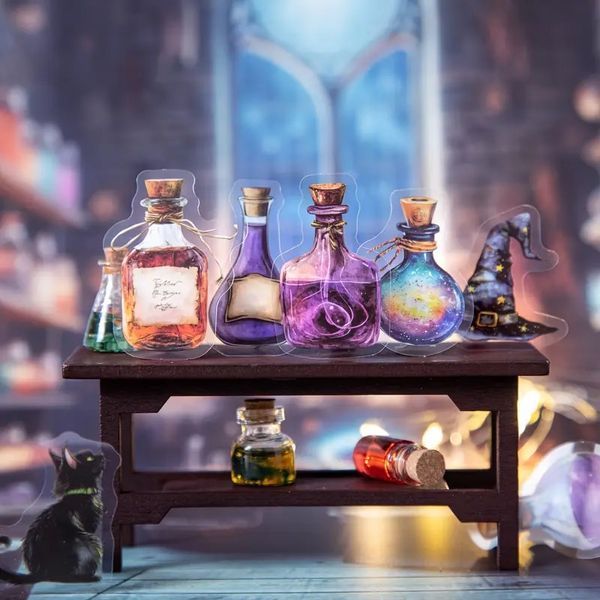 Набір стікерів Spell Books 15 шт s711-2 фото