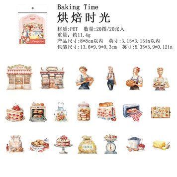 Набір стікерів Wonderful Life: Baking Time 20 шт 6b105-2 фото