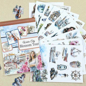 Стікербук Water City Blossom Walk 20 аркушів sb77-5 фото