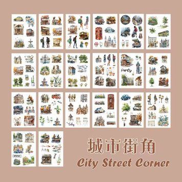 Стікербук City Street Corner 20 аркушів sb30-5 фото