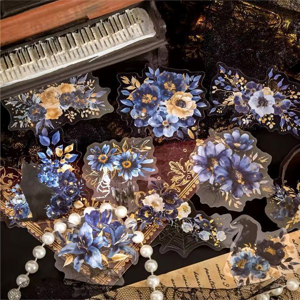 Набір стікерів Secret blue flower language20 шт 3b140-5 фото