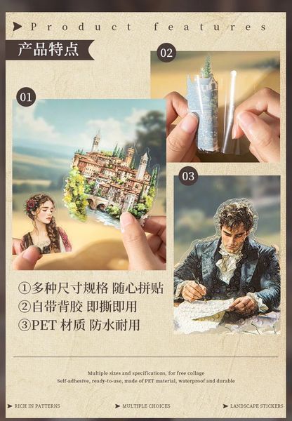 Набір стікерів Wuthering Heights 20 шт 1b128-3 фото